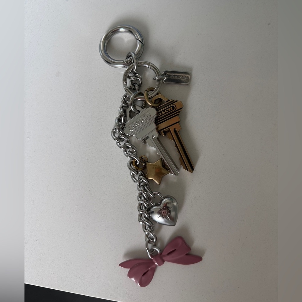 Coach Rouge 31 Loved Leather Key Bag Charm Cluster - NWOT